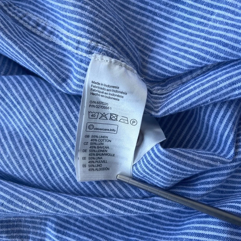 H&M | Striped Linen Blend Shirt - Picture 16 of 16